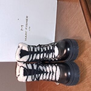 Marc Fisher SALE Nalina blk multi leather 6M(SPECIAL TODAY)